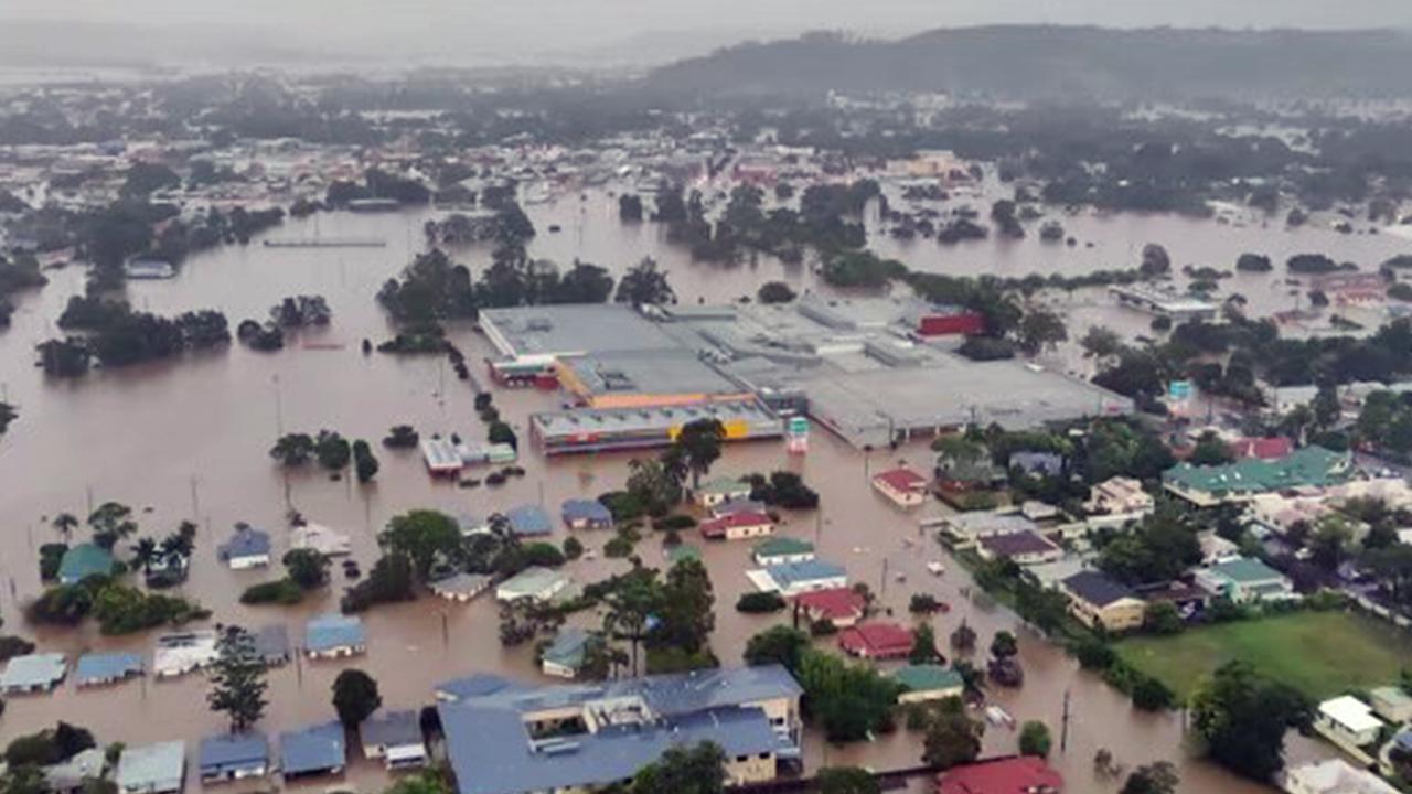 Towns on NSW’s Northern Rivers suffered extensive flooding, with residents angry at the governments handling of the situation. Picture: NCA NewsWire.