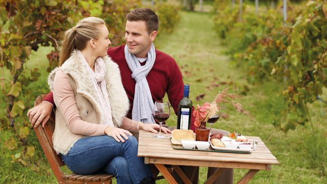 Vineyards, such as this one at Kingaroy in the South Burnett, offer wine tasting and a chance to connect with growers.