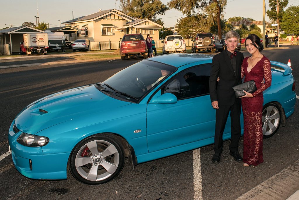 MONARO ARRIVAL: Jack Redding with Tennelle Barrett. Picture: Owen Studios