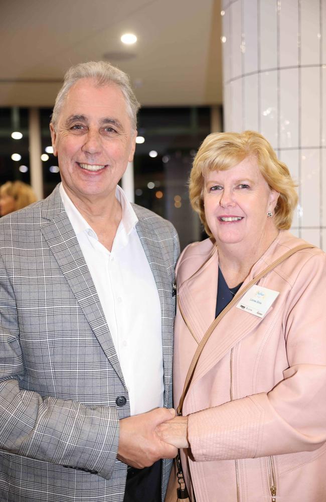 Duncan Sims and Lorrae Sims at the Gold Coast Australian of the Year Awards 2024 at Skypoint Q1 for Gold Coast at Large. Picture, Portia Large.