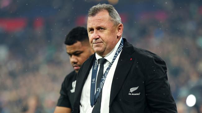 All Blacks head coach Ian Foster after the Word Cup final. Picture: Getty Images.