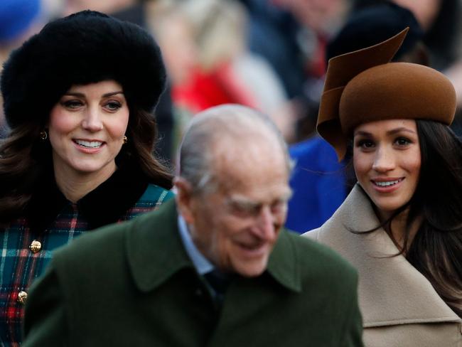 Just a couple of duchesses and a duke. Picture: Adrian Dennis/AFP