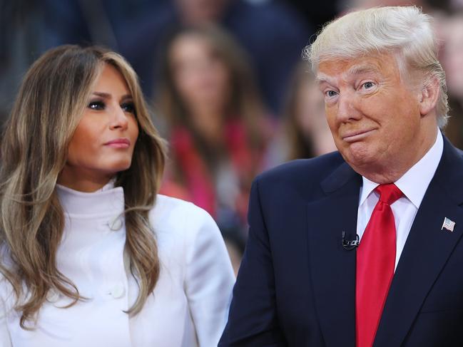 Donald and Melania Trump are on their way out of the White House. Picture: Getty Images