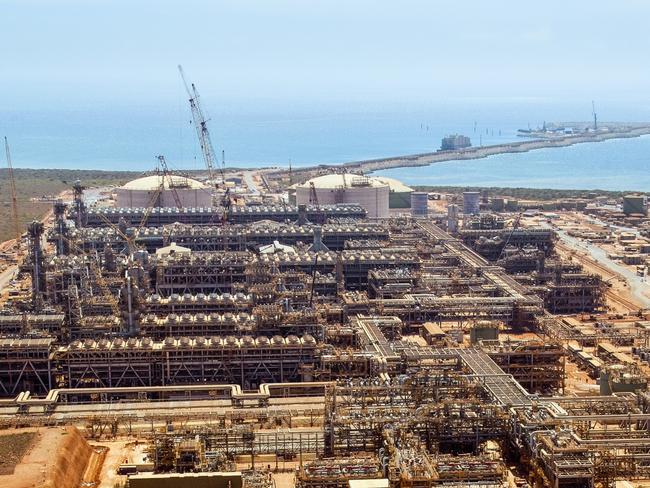 Chevron's massive Gorgon LNG plant on Barrow Island.