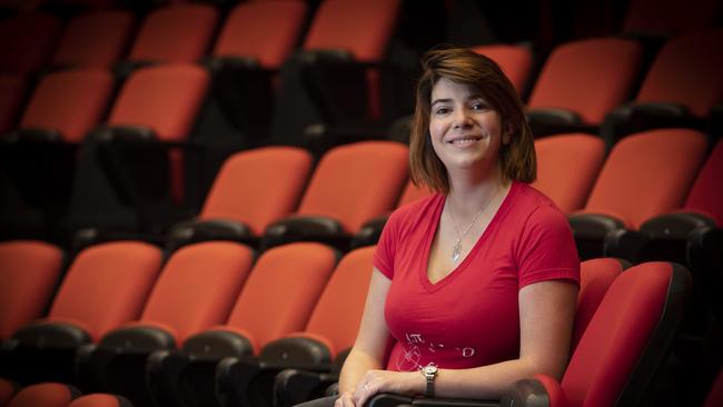 Dr Julia Shore has just graduated with a PhD in mathematics at the UTAS Sir Stanley Burbury Theatre. Picture: Chris Kidd