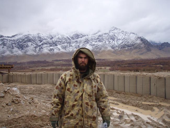 From Turkey to Afghanistan ... Cameron Baird on duty in Afghanistan. Picture: Courtesy of the Baird family