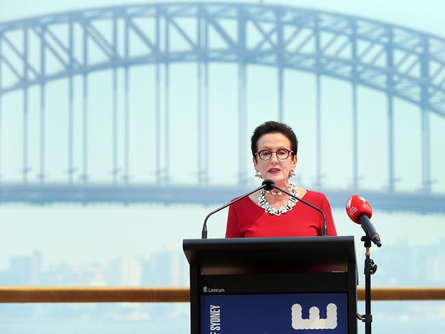 Sydney Lord Mayor Clover Moore says she is ‘deeply saddened’ by the bushfire crisis, but the fireworks will still go ahead. Picture: Richard Dobson