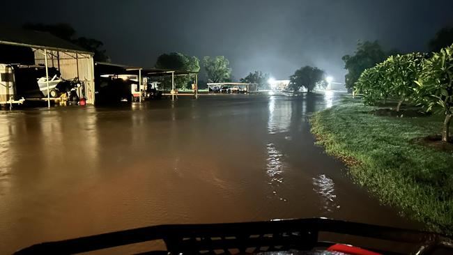 Flooding in the Lorraine Station compound