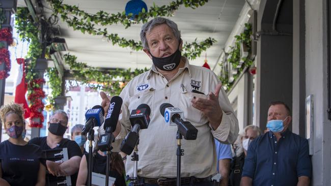 Woolshed on Hindley’s former operator John Meek speaking last year about the impact of the pandemic. Picture: NCA NewsWire / Emma Brasier