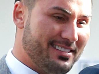 Salim Mehajer arrives at Burwood court .pic John Grainger