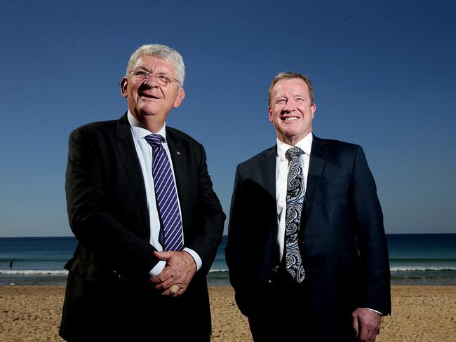 Northern Beaches Council administrator Dick Persson and general manager Mark Ferguson. Picture: Annika Enderborg.