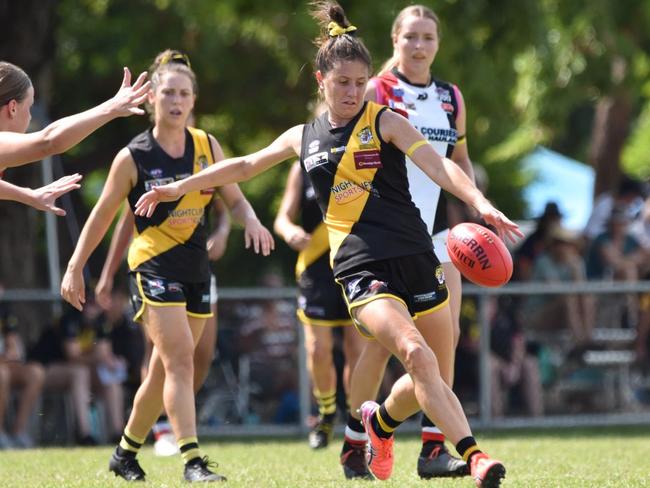 Eliza Morrison has been at the forefront of Nightcliff’s success this season. Picture: Tymunna Clements/AFLNT Media