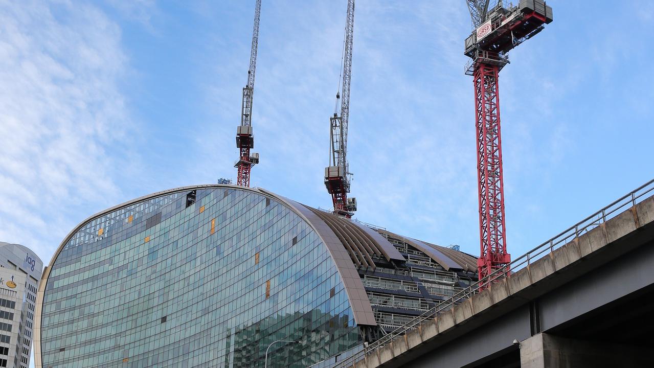 Cranes are a common sight in Australian city skylines. Picture: NCA Newswire /Gaye Gerard