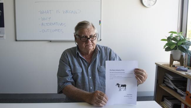 Veteran businessman John Dahlsen explains his plans for the dairy sector, a decade after the introduction of the $1 a litre milk scheme. PICTURE: ZOE PHILLIPS