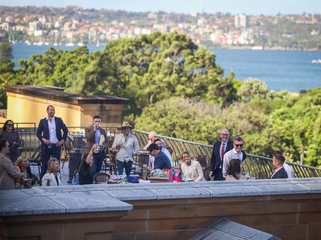 The Premier and his staff enjoyed Christmas drinks on a Sydney rooftop.