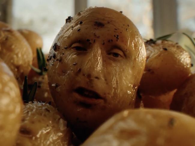 The Aldi Christmas ad features a singing potato. Picture: Aldi