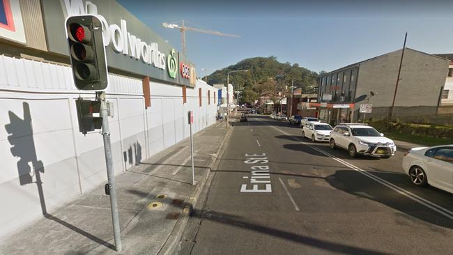 Erina Street Gosford where the alleged assault took place.