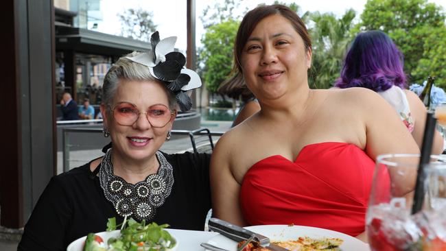 Dr Jessica Revill and Michelle Hernandez spent their Melbourne Cup Day at Penrith Panthers.