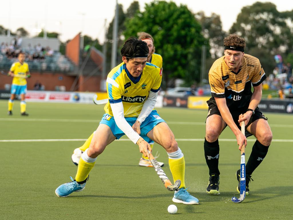 Canberra Chill Hockey One player Kaito Tanaka. Picture: Andrew Castles.