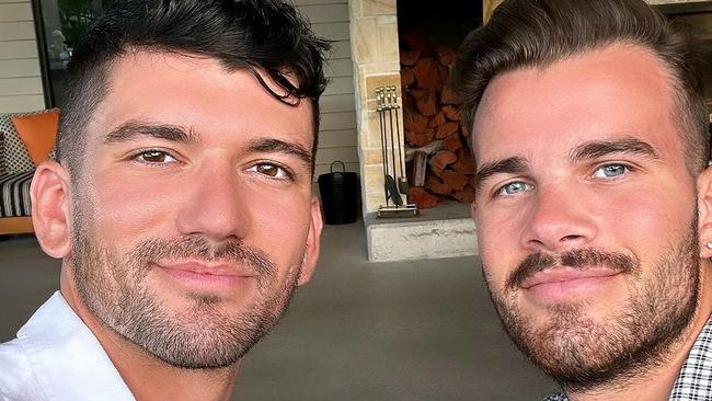 Luke Davies (left) and Jesse Baird (right) were killed in February last year. Picture: Instagram