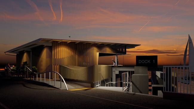 Dock One Bar should open in June. Image: Ashford Lamaya Architects