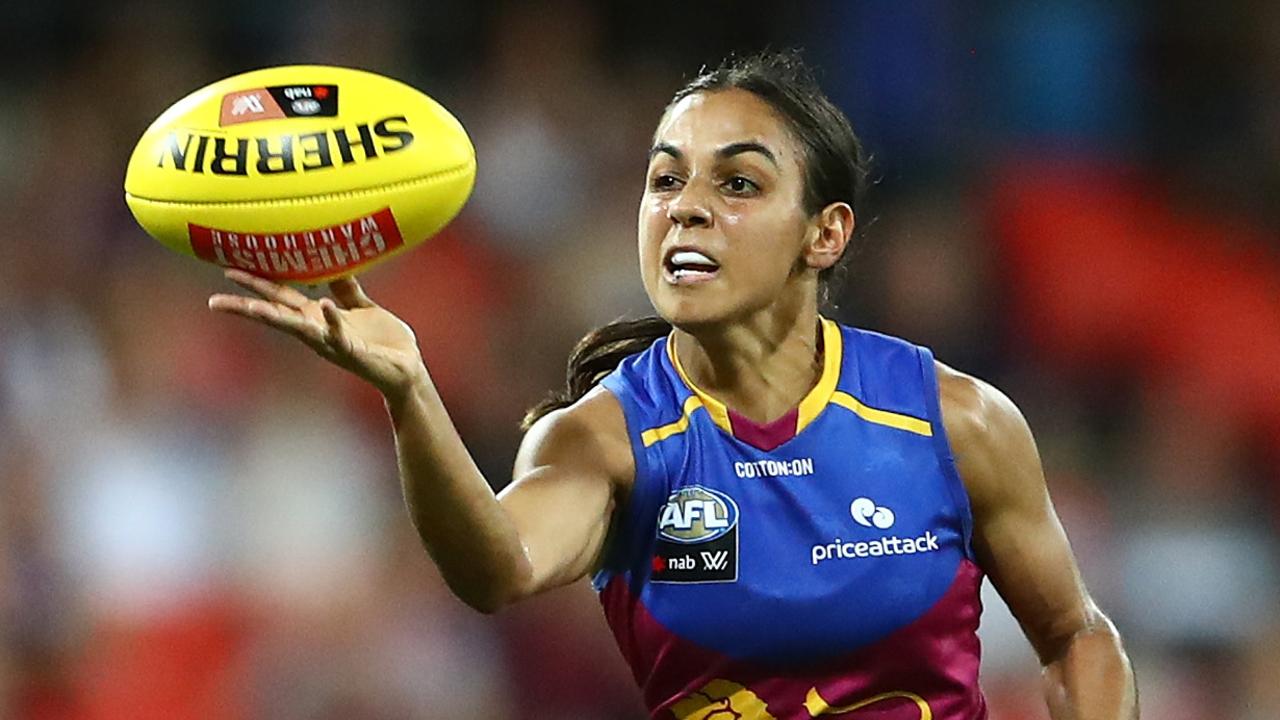 Courtney Hodder has experience playing rugby union for WA and the Queensland Reds before switching to AFLW. Picture: Chris Hyde/Getty Images