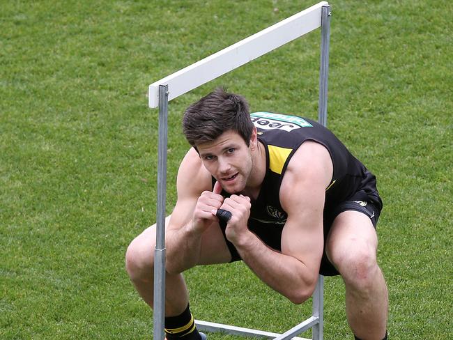 Trent Cotchin and the Tigers dodged a hurdle. Pic: Michael Klein