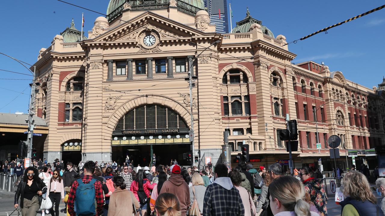 Less than one in five CBD-based employees have returned to full-time office work in Melbourne, a Victorian Chamber of Commerce and Industry report has found. Picture: NCA NewsWire / David Crosling