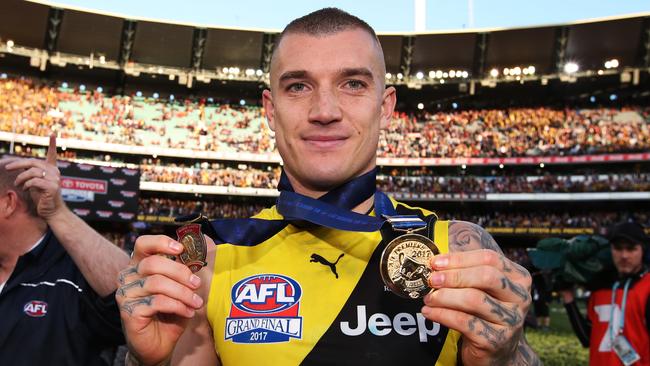 Can Dustin Martin repeat his 2017 efforts of a premiership and Norm Smith Medal? Picture: Phil Hillyard