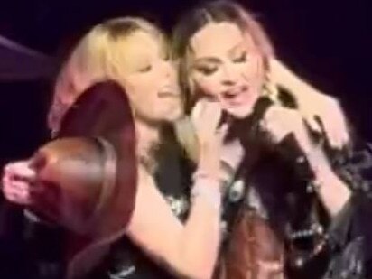 KYLIE MINOGUE AND MADONNA AT CELEBRATION TOUR. SOURCE: X (TWITTER)