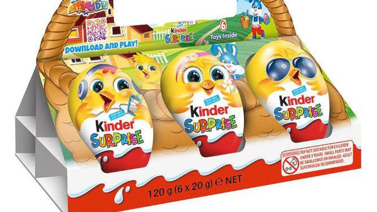 The Kinder “Easter Basket” has been recalled just before Easter amid a salmonella outbreak in Europe. Picture: Supplied.