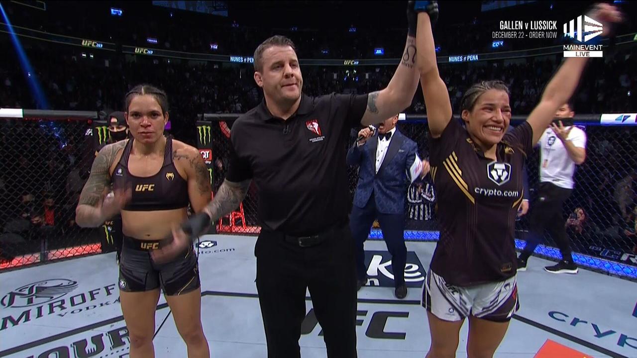 Amanda Nunes was stunned in one of the UFC's all-time upsets.
