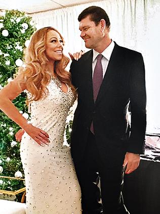 James Packer and partner Mariah Carey in New York. Picture: Instagram