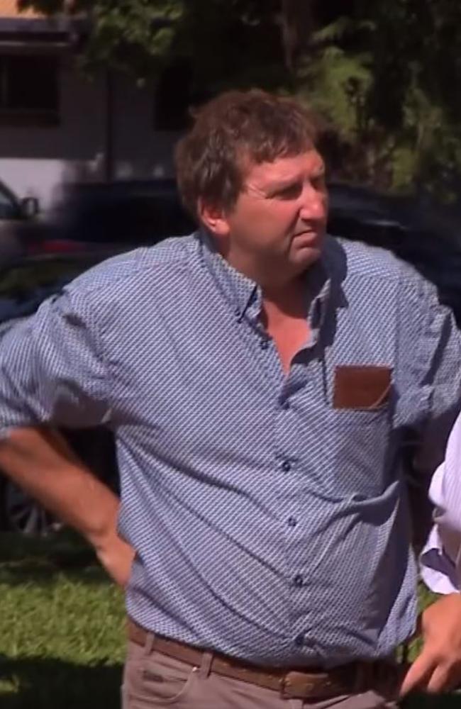 Peter Dunstan aka Cliff Roger Cicolini has been charged with theft and obtaining benefit by deception after allegedly flying off with a Robinson R22 helicopter from a Weddell airfield in June 2021. Picture: 9 News Darwin