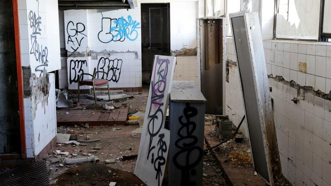 Inside the delapidated club Picture: Toby Zerna