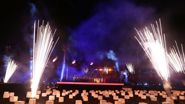 Carrara Stadium at the closing ceremony at the Commonwealth Games. (Photo by Michael Dodge/Getty Images)