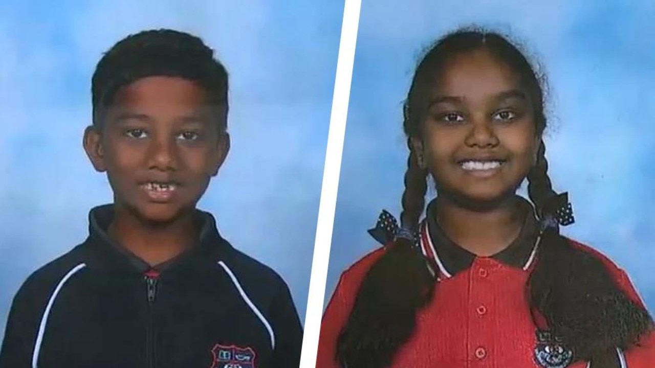 Abiyah, 10, and Aiden Selvan, eight, were tragically killed in a car fire.