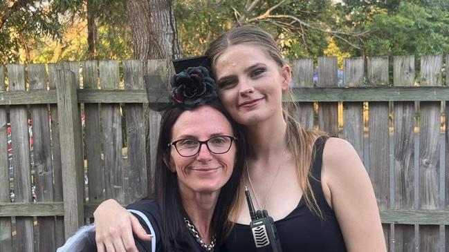 Pheobe Bishop's mother Kylie Johnson posted a picture of herself and her daughter online on Friday morning. - Photo Supplied Facebook