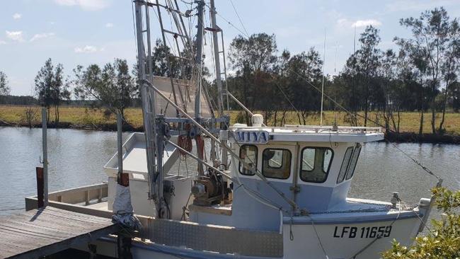 Bruce Clarke’s boat. He was hit hard by white spot in the Clarence.