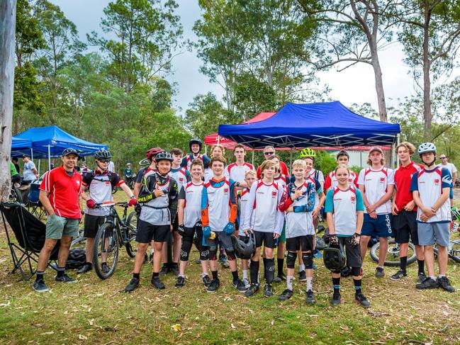 Palm Beach Currumbin State High School were crowned Champions School at the Gold Coast Schools Comp mountain bike event. Picture credit: Rocky Trail Entertainment