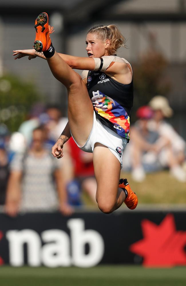 Tayla Harris got a similar treatment. Picture: Michael Willson/AFL Media