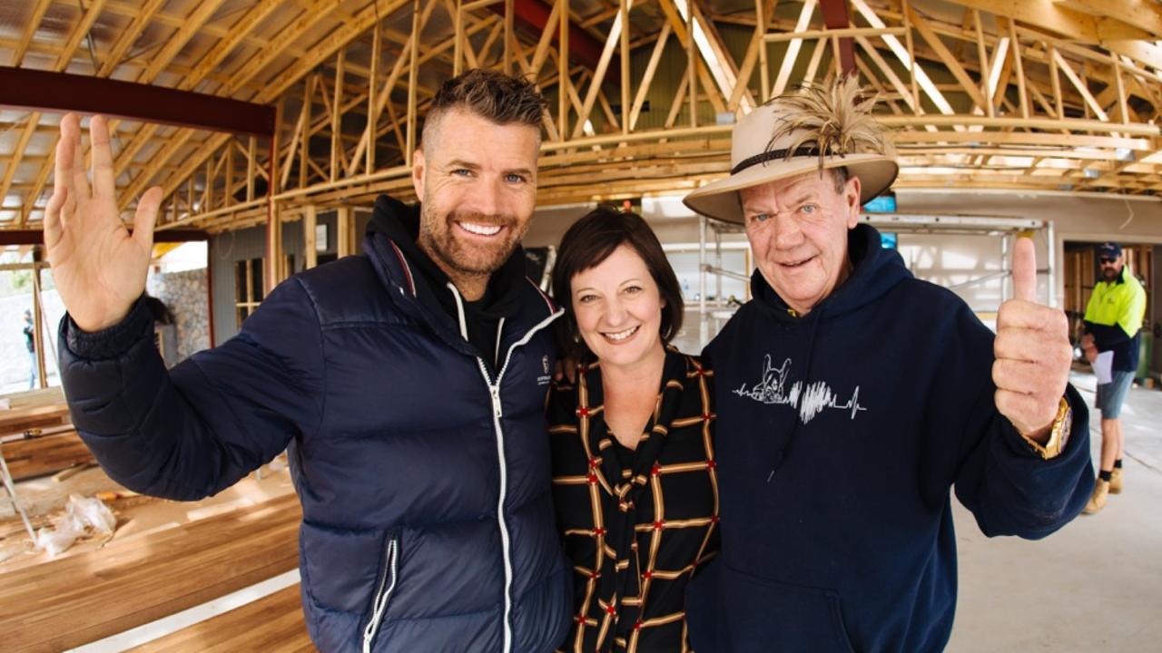 Pete Evans, Diana Williams and Peter Teakle at Peter Teakle Wines, Port Lincoln.