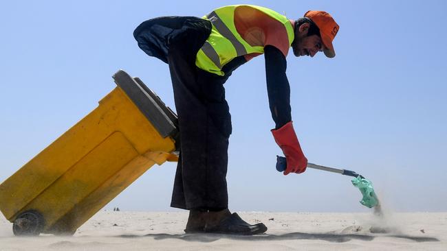 The aim is to make a material contribution to reducing plastic induced climate change by about 70 per cent by 2050 Picture: AFP