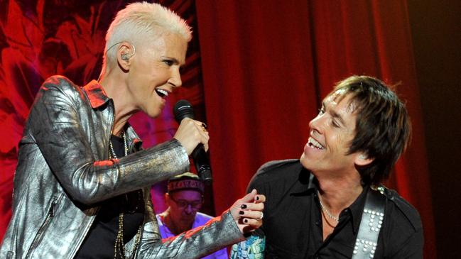 Roxette’s Marie Fredriksson died in December having battled cancer for 17 years. Picture: AFP.