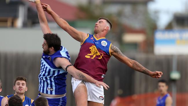 South Morang ruck Aaron Lazaric was Team of the Year in 2022. Picture: Stuart Milligan