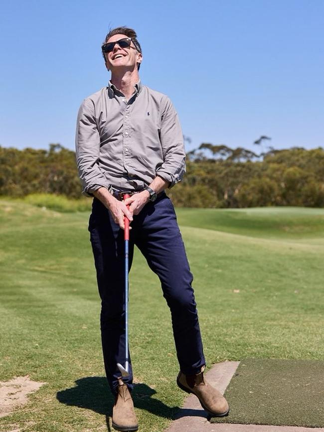 Chris Minns at opening of Shortees golf club on Sydney’s northern beaches.