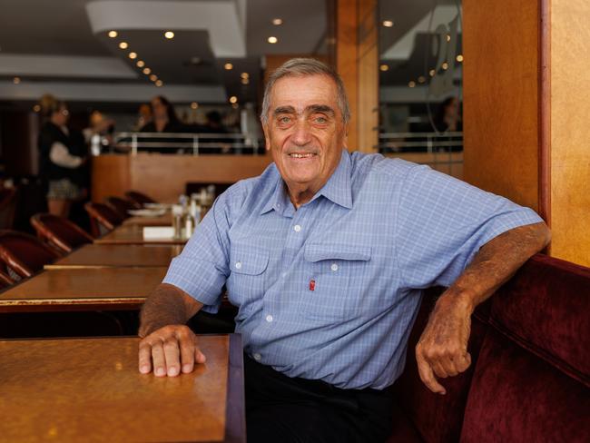 George Schiffer, the owner of Twenty One Expresso, in Double Bay is a long-term Liberal voter, but said the party’s campaign was a major issue. Picture: Justin Lloyd.