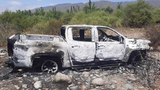 A burnt out car was found. Picture: Supplied.