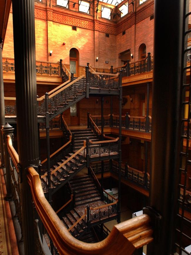 Inside the Bradbury Building. Picture: Getty Images