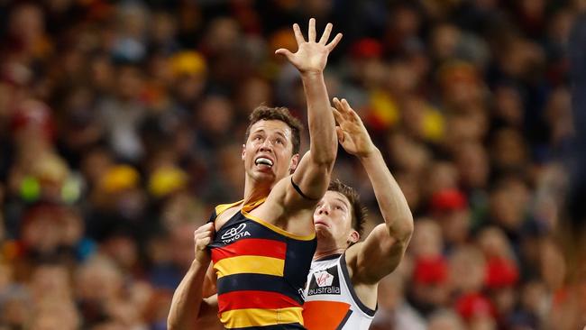 Luke Brown expects he will be matched up on Toby Greene on Saturday. Picture: Michael Willson/AFL Media/Getty Images